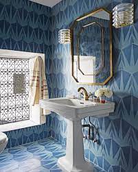 Elle Decor On Instagram A Serene And Vivacious Guest Bathroom In The Home Of Pophamdesign Founders Caitlin And S Cheap Dorm Decor Home Remodeling Elle Decor