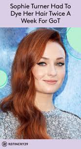 Sophie Turner Had To Turn To Wigs For Game Of Thrones Redhead Makeup Beautiful Red Hair Red Blonde Hair