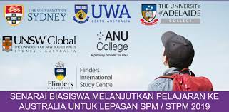 Pasti ramai pelajar lepasan spm 2019 terutamanya yang memperoleh keputusan cemerlang yang mencari biasiswa untuk membantu meringankan bebanan mereka dalam melanjutkan pengajian di peringkat tinggi kelak. Biasiswa Bagi Lepasan Spm Stpm 2019 Untuk Program Asasi Diploma Di Australia Mypendidikanmalaysia Com