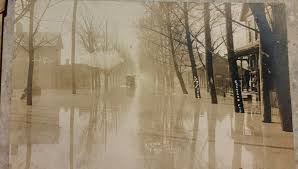 I have been looking for these photos for such a long time. They were buried  in a box. As you can see they are from the March 7th 1917 flood. I guess