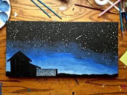 Starry night is a famous vincent van gogh canvas painting painted in 1889. Star Gazing Silhouette Acrylic Canvas Painting Craftstylish Canvas Painting Acrylic Painting Canvas Art