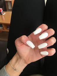 White Acrylic Nails White Acrylic Nails Nails White Nails