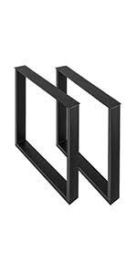 Please call us for more info. Amazon Com Vevor Set Of 2 Steel Table Legs 28 Height 30 Wide Dining Table Legs Heavy Duty 3 1 Square Box Section X Frame Table Legs 28x30x3 1 Inch Black Color Industrial Country Style Metal Dining Legs