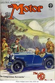 Mg Midget Motor December 1930 Mg Cars Car Illustration Morris Garages