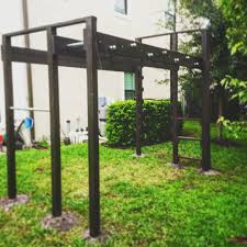 Backyard American Ninja Warrior Course Craftsman Miami By Father And Son Obstacle Course Builder S