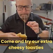 WE'RE GETTING KIND OF FAMOUS FOR OUR CHEESY TOASTIES!, Come and try our  range of tasty toasties and more., Cranks Cafe @ The Bicycle Exchange,  Wiston Estate, North Farm, London Road, Washington, RH20 ...