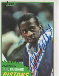 PHIL HUBBARD SIOGNED 1981-82 TOPPS #82