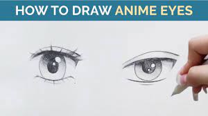 How To Draw Anime Eyes: Female And Male In Pencil - Drawing Tutorial (Step  By Step) - Youtube