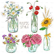 Stock Photography Search Royalty Free Images Photos Flower Drawing Mason Jar Flowers Bottle Drawing
