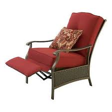 Outdoor Wicker Recliner Patio Reclining Cushion Rattan Outdoor Recliner Lounge Chair Outdoor Patio Chairs