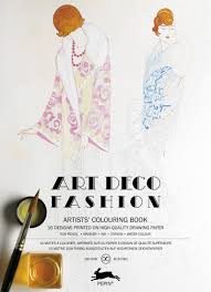 Art Deco Fashion Artists Colouring Book By Pepin Press Coloring Book Art Art Deco Fashion Coloring Books