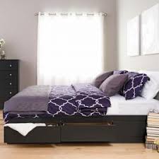 The abby 6 drawer solid wood bed with bookcase brings function and style to any room. Platform Storage Beds Prepac Mfg
