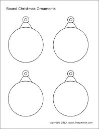 Show your kids a fun way to learn the abcs with alphabet printables they can color. Christmas Tree Ornaments Free Printable Templates Coloring Pages Firstpalette Com