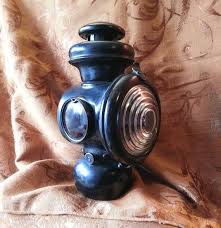 Antique Model T Ford Carriage Lamp With Red Glass Side Lens Original Kerosene Automobile Lamp Carriage Lamps Kerosene Old Lanterns