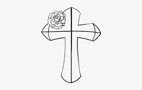 This too outlines sections of the glass. Cross Drawing At Getdrawings Easy Religion Drawings 678x600 Png Download Pngkit