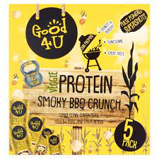 We are a young, vibrant health food company making natural foods including sprouted seeds, roasted seeds & healthy snacks. Good4u Veggie Protein Smoky Bbq Crunch Multipack Ocado