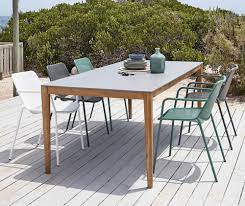 table de jardin en ciment 8 10 personnes l220 maisons du monde table de jardin table de jardin bois construire une cuisine exterieure