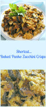 Preheat oven to 350 degrees f (175 degrees c). Shortcut Baked Panko Zucchini Crisps Pams Daily Dish