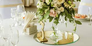 Decorating your table with centerpiece mirrors. Mirror Centerpieces Round Mirror Plates Buy Round Glass Centerpiece