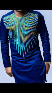 Original Black And Blue White And Gold Dress Mens Blue And Gold Ankara Royalty Top African Men Fashion African Dresses Men African Attire For Men