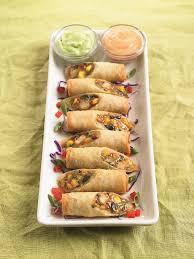 Bj S Avocado Egg Rolls Santa Fe Spring Rolls Filled With Chicken Black Beans Fire Roasted Bell Peppers Cilantro Sweet Corn Jalapenos Recipes Spring Roll Recipe Cooking Recipes