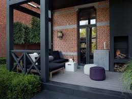 Happy Home Rode Bakstenen Huizen Tuin Huisstijlkleuren