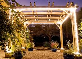Building a pergola is a quick way to add a touch of class to your outdoor space, and it's certainly something a homeowner can tackle by him or herself on the opposite end of the line of post bases, i drove in a wooden stake and tied the string line to it. 5 Amazing Ways To Illuminate Your Pergola Olt