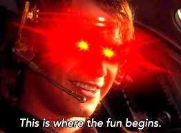 Anakin Skywalker Glowing Eyes Blank Template Imgflip