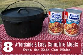 For those unfamiliar with it, dinty moore beef stew is basically meat, potatoes, and carrots in a thick gravy, historically sold canned but now. Affordable Easy Campfire Meals Even The Kids Can Make Sidetracked Sarah