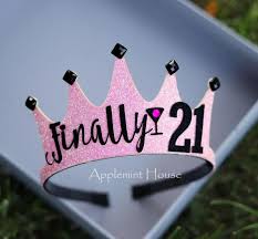 Diy Birthday Crown For Adults 21 Birthday Woman Birthday Crownbirthday Custom Etsy 21st Birthday Crown Diy Birthday Crown 21st Birthday