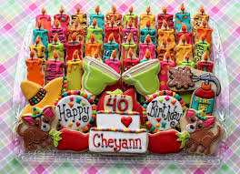 40th Birthday Cookie Cake Ideas 40th Birthday Platter Ole Happy Birthday Cookie Candle Cookies Cookie Decorating