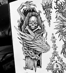 Evil things with wings 💀🪽🖤 Available tattoos.