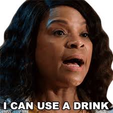 I Can Use A Drink Misty Cross Sticker