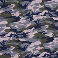 Navy Pink And Olive Camouflage Stretch Cotton Poplin Camouflage Stretch Cotton Cotton Poplin