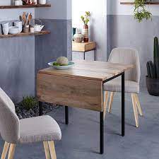 Its durable top is made of solid mango wood and set on an architectural metal base. Box Frame Drop Leaf Expandable Table West Elm United Kingdom