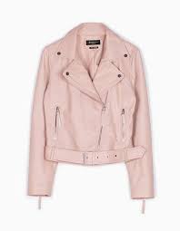 Access Denied Leather Jacket Pink Leather Moto Jacket Jackets For Women