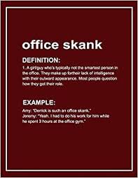 Urban Dictionary Office Skank Funny Notebook Journal Exercise Book Red Notebooks Happy Turtle 9781076213716 Amazon Com Books