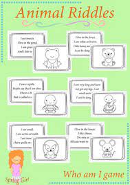 Riddles are not only fun but they are also great for kids' development. Free Animal Riddles Or Who Am I Game By Spring Girl Tpt