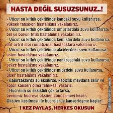 Hasta Degil Susuzsunuz Healthy Fitness How To Stay Healthy Health