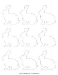 Vector art, clipart and stock vectors. Simple Rabbit Outline 9 Coloring Page Free Printable Pdf From Primarygames