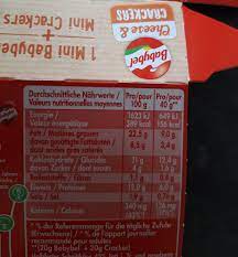 Enriched flour (wheat flour, niacin, reduced iron, . Babybel Cheese Crackers 40 G