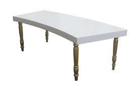 Some common types of table are the dining room table, which is used for seated persons to eat meals; Avalon Curved Gold Dining Table Furniture Rentals In Dubai Abu Dhabi Uae