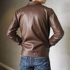 Gustin Long Sleeve Tshirt Men Leather Jacket Jackets