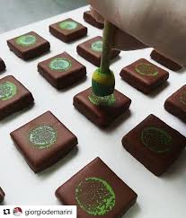 Repost Giorgiodemarini Stamping Technique Basil Lemon Ganache With Dark Milk Chocolate 45 Peruv Chocolate Candy Recipes Chocolate Recipes Easy Chocolate