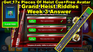 8 ball pool's level system means you're always facing a challenge. 8 Ball Pool Heist Cue Pieces Mairaj Ahmed Mods