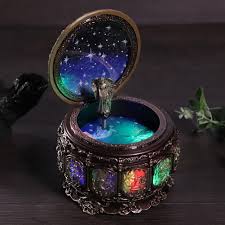 Dhgate offers a large selection of lead boxes and ceramic salt boxes with superior quality and exquisite craft. Vintage Music Box With 12 Constellations Rotating Goddess Twinkling Led Light Buy At A Low Prices On Joom E Commerce Platform