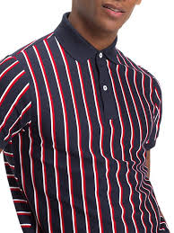 Black And White Striped T Shirt Vertical Tommy Hilfiger Vertical Stripe Polo Shirt Sky Captain Multi Striped Tshirt Men Striped Polo Shirt Rugby Shirt
