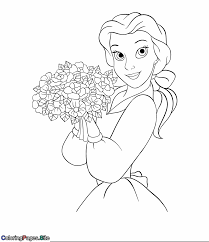 After meeting aladdin, the girl had to go through many adventures. Beautiful Princess Holding A Flowers Bouquet Coloring Page Princess Coloring Pages Coloring Pages Princess Coloring