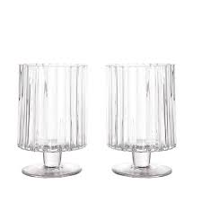 Customs services and international tracking. 2 Pack 6 Ribbed Pedestal Glass Vases Heavy Duty Glass Candle Holder Clear Vase Jar With Ridges In 2021 Glass Candle Holders Glass Candle Clear Vases