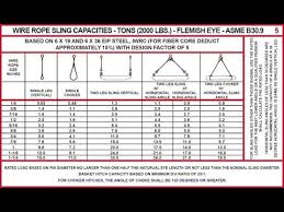 panels 5 and 5a wire rope capacities eip and eeip